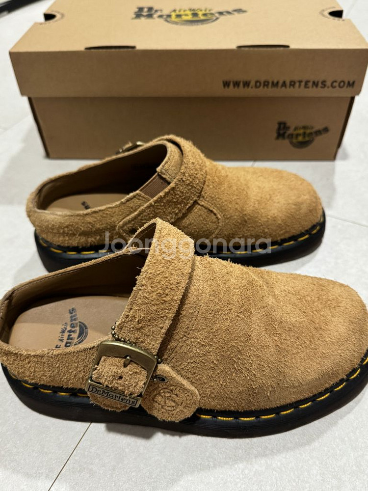 닥터마틴 스웨이드 뮬 아이샴 UK4(230) 풀박스--0