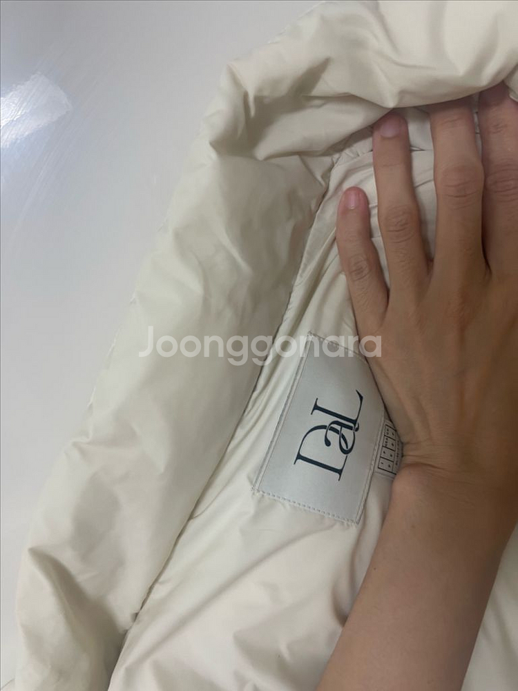 데일리룩 구스몽패딩베스트 크림--2