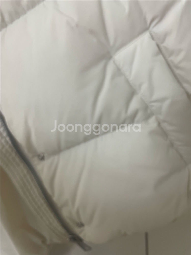 데일리룩 구스몽패딩베스트 크림--4