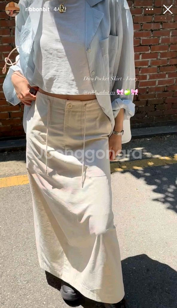 리본빛 디토포켓스커트 Dito Pocket Skirt--1