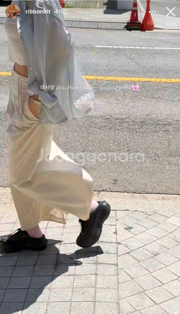 리본빛 디토포켓스커트 Dito Pocket Skirt--5