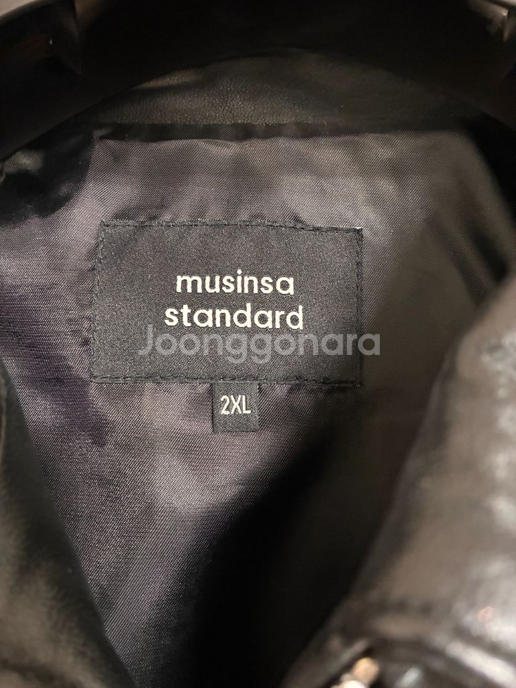 [2XL] 무신사스탠다드 양가죽 자켓--3