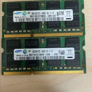 삼성 DDR3 8GB x 2 16기가 노트북 램 2개