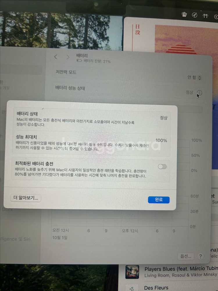 MacBook Air M2 스페이스그레이 배터리 100--2