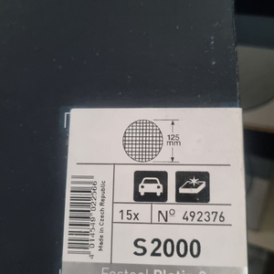 페스툴 샌더 스펀지 페이퍼 5인치 2000방 15장 P