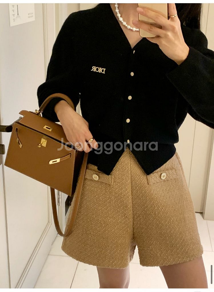 어라운드율 에떼 가디건 블랙--1