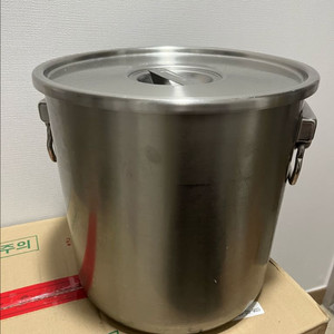스텐 들통 육수통 이미지