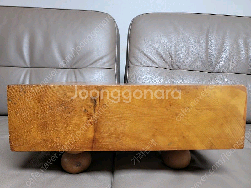 (행자반) 은행나무 원목4호 원형다리 바둑판--5