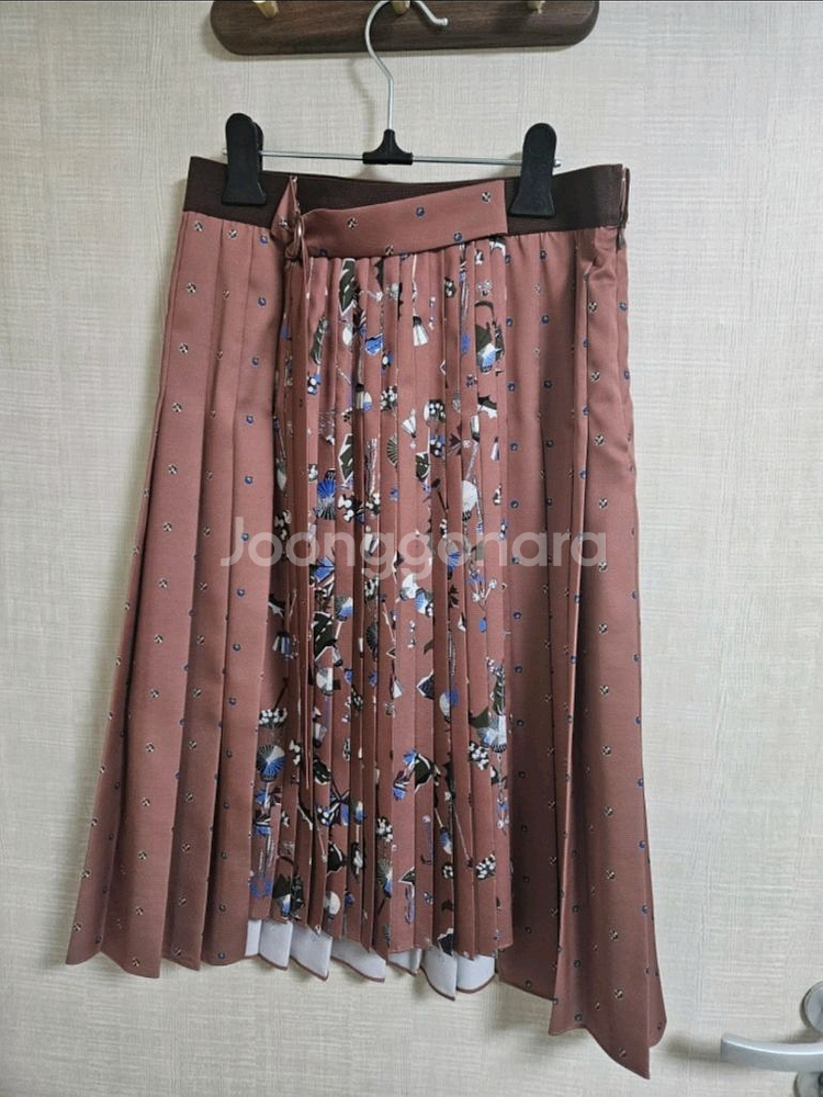 [한섬 SJSJ] *새상품* 패턴 플리츠 스커트--3