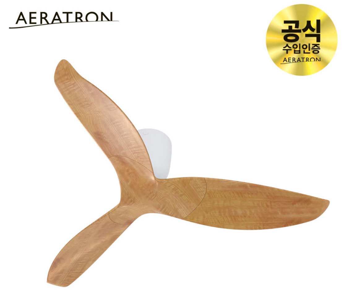 미사용]에어라트론 실링팬 AE3+, 50인치, 라이트