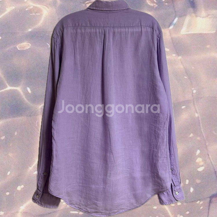 폴로 랄프로렌 신형 린넨 셔츠 퍼플 M--3