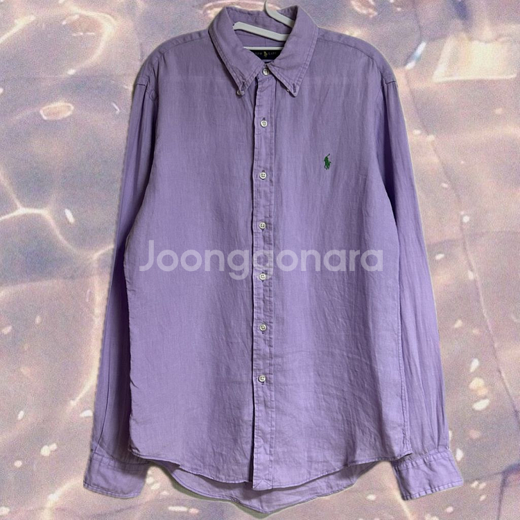 폴로 랄프로렌 신형 린넨 셔츠 퍼플 M--2