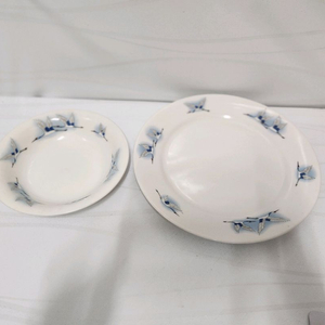 행남사 학 접시 2장