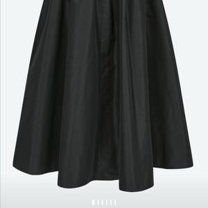 랑방 엠브로이더 밴딩 스커트 44사이즈 블랙 메인픔번