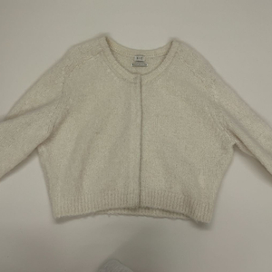 시에 소프 알파카 라운드 가디건 크림베이지