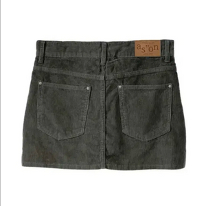 (새상품) 애즈온 코듀로이 스커트 챠콜 S 이미지