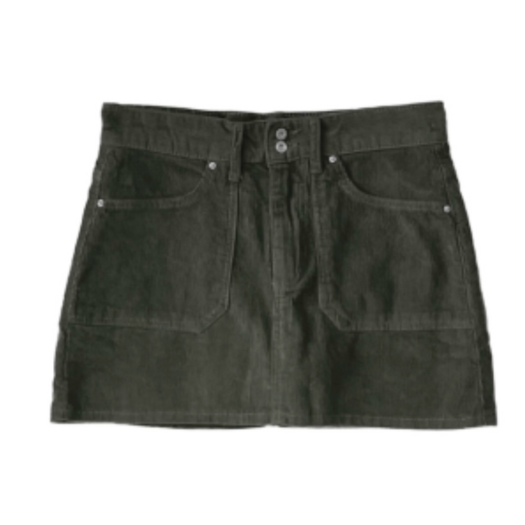 (새상품) 애즈온 코듀로이 스커트 챠콜 S 이미지