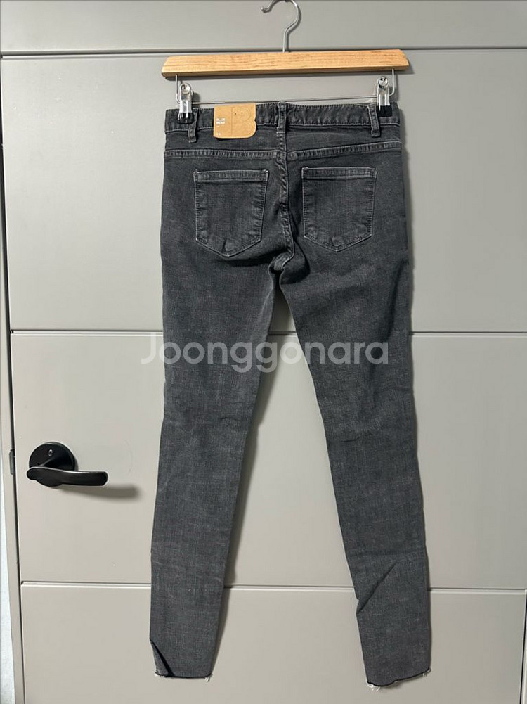 블루베어 그레이 데미지 찢청 스키니 청바지 25 데님진--3