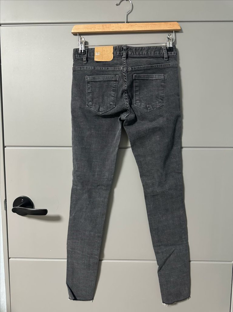 블루베어 그레이 데미지 찢청 스키니 청바지 25 데님진 이미지
