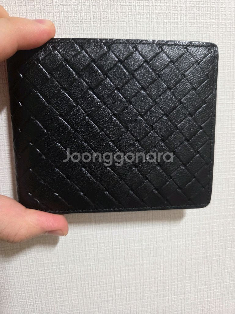남성 심플한 블랙 반지갑 팝니다--0