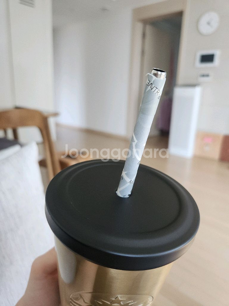 스타벅스 뉴욕 타임스퀘어점 한정 금색 콜드컵 텀블러--1