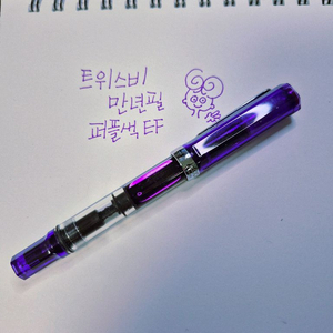 트위스비만년필 퍼플색 EF