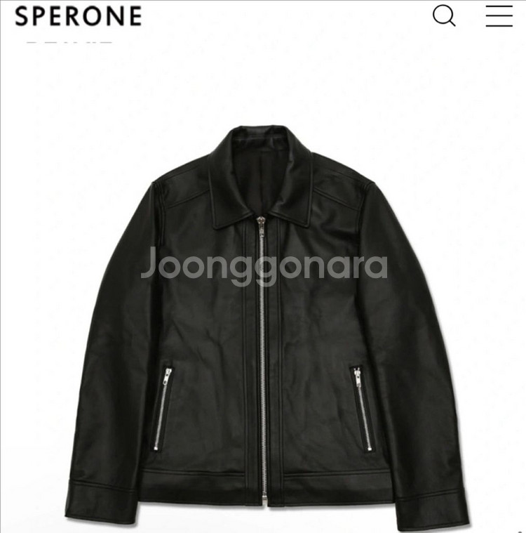 스페로네 램스킨 싱글 라이더 자켓 L사이즈--0