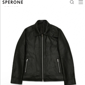 스페로네 램스킨 싱글 라이더 자켓 L사이즈