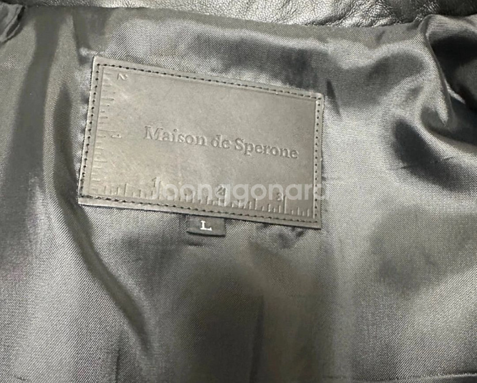 스페로네 램스킨 싱글 라이더 자켓 L사이즈--4