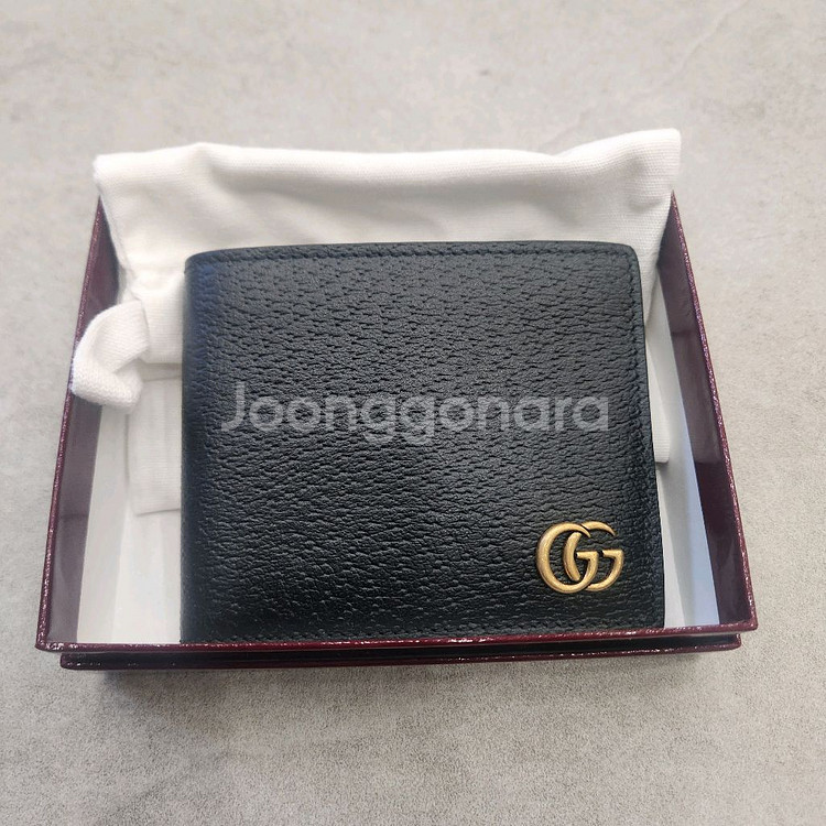 구찌 GG 마몽 남성 블랙 반지갑요--0