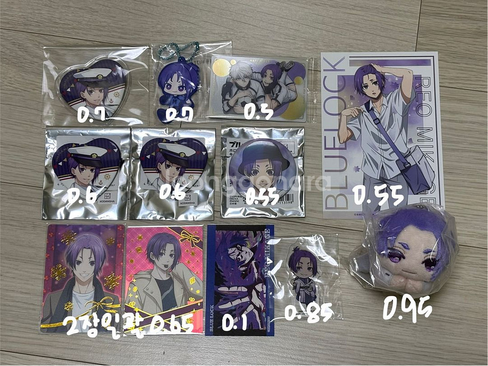 블루록 레오 뱃지,스트랩,웨하스,엽서,인형--0