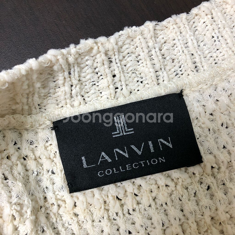 [LANVIN] 랑방컬렉션 크림컬러 니트 베스트--8