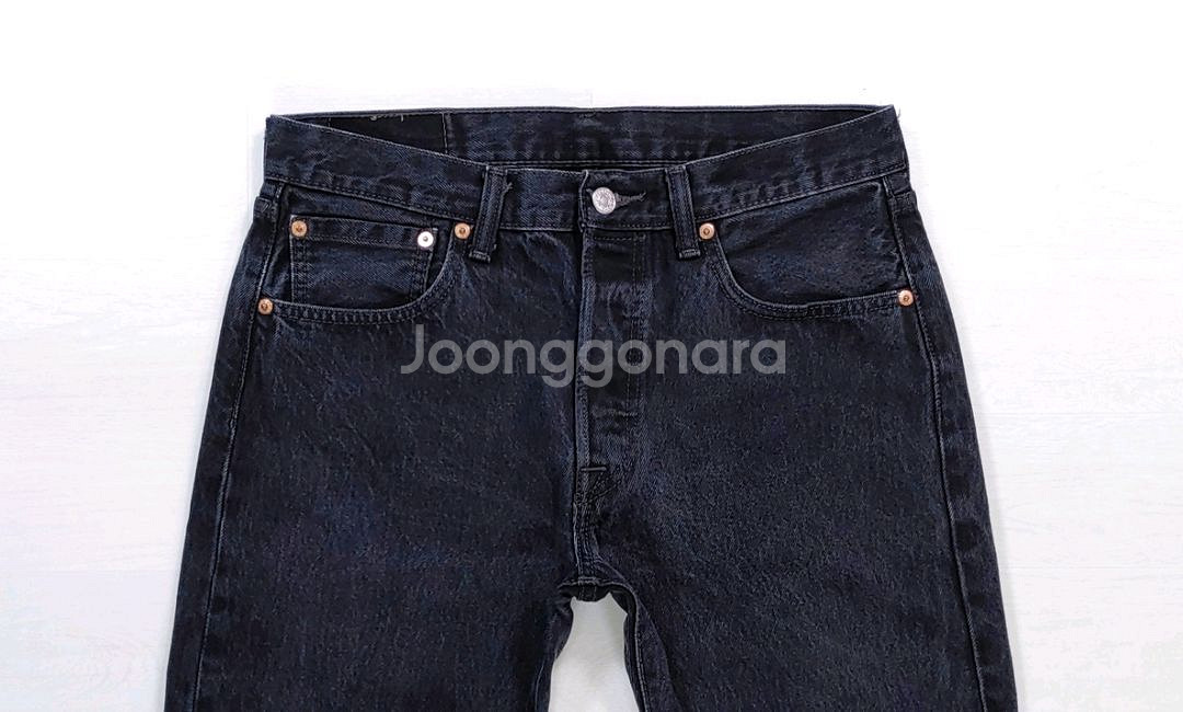 리바이스 501 블랙진 흑청 32인치 W32 L32--1