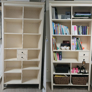 디자인벤처스 로맨틱시리즈 크림아이보리 책장2개