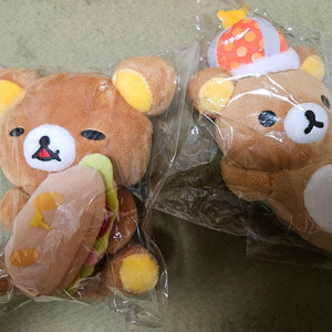 일괄 리락쿠마 샌드위치+왕관 인형