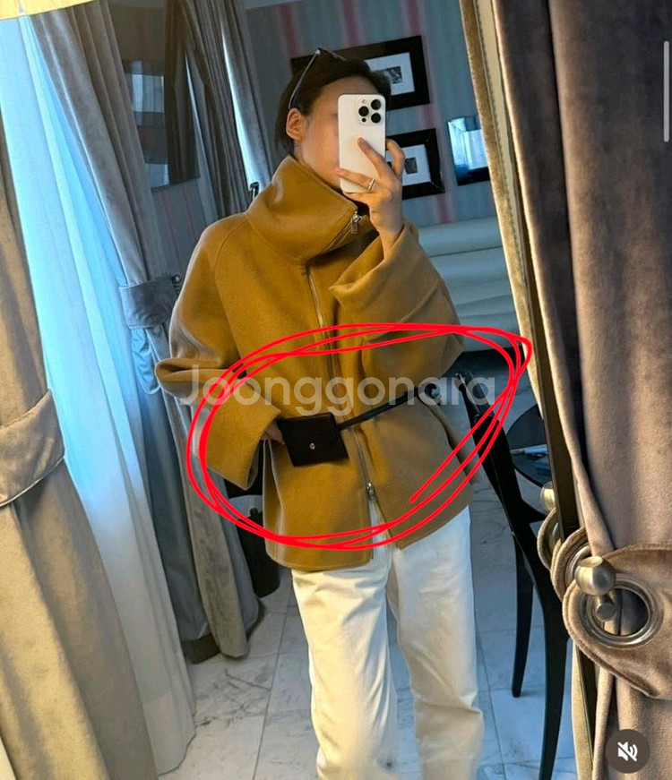 유메르 몬타나 캐시미어 코트(스탠다드기장, 문베이지--6