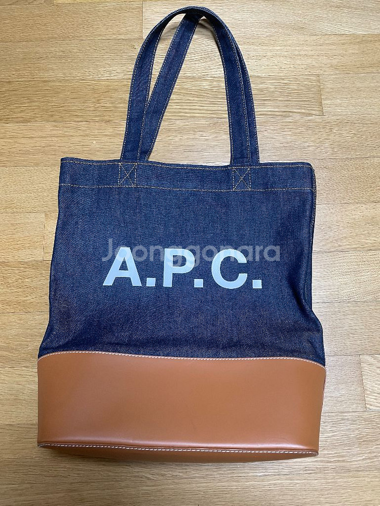 아페쎄 악셀 데님 토트백 팔아요--0
