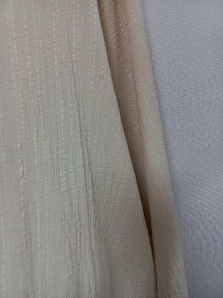 빅사이즈 프릴카라 블라우스 연베이지--5