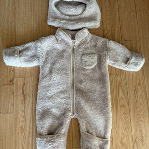 히얼아이엠 후리스베이비수트+모자