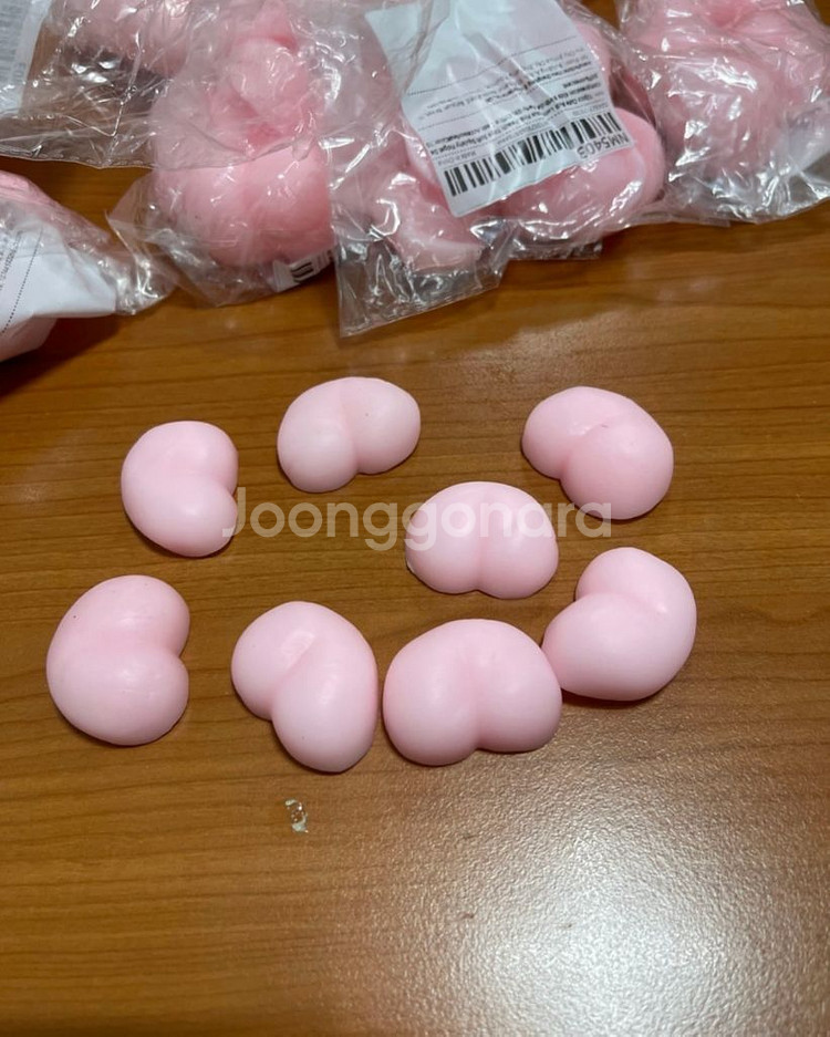 파티용품 책상 꾸미기 실리콘 복숭아 모양 일괄--0