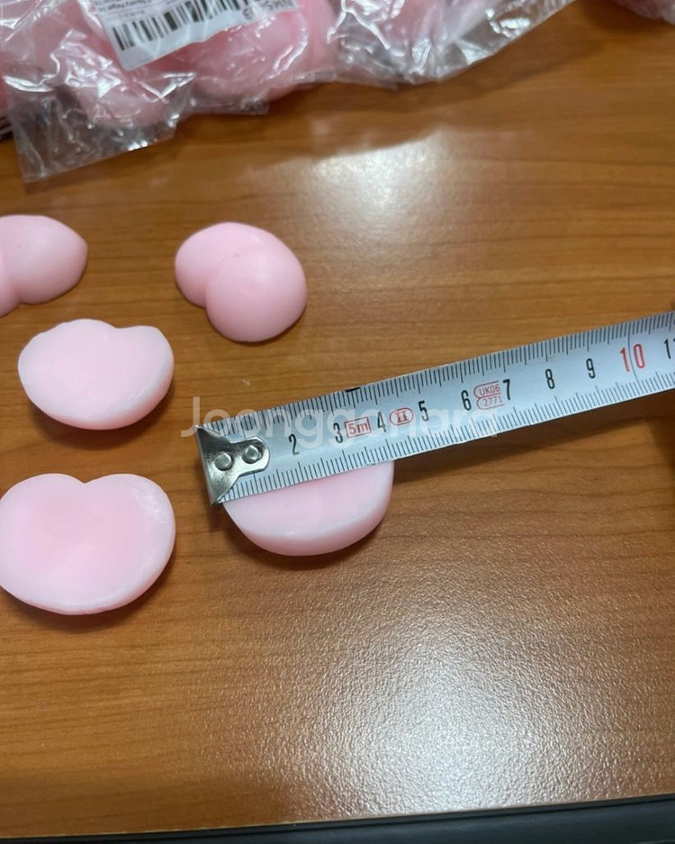 파티용품 책상 꾸미기 실리콘 복숭아 모양 일괄--3