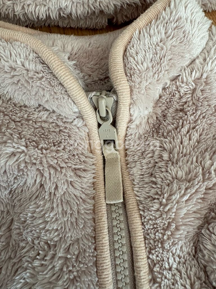 히얼아이엠 후리스베이비수트+모자--3