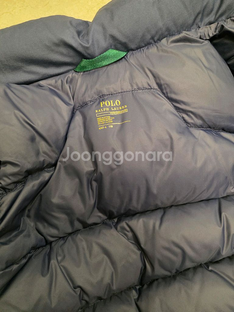 유아 폴로 랄프로렌 패딩 4T 110사이즈--0