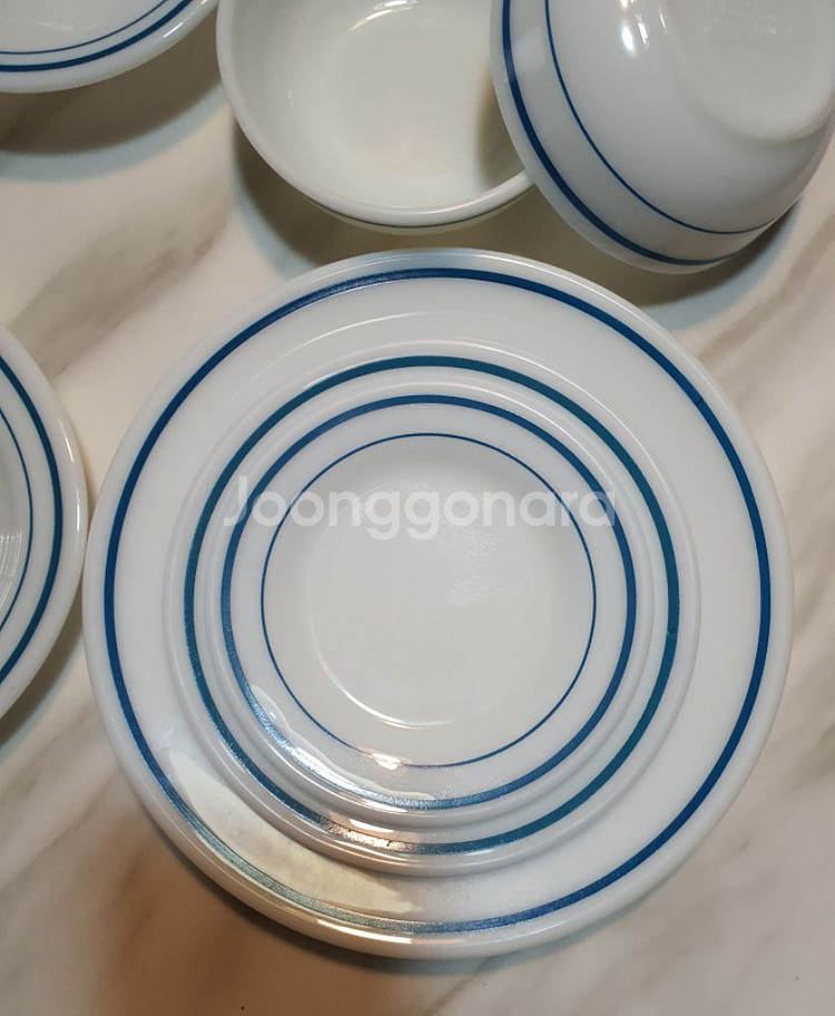 단종된 추억의 빈티지 파이렉스 블루밴드 개당값--3