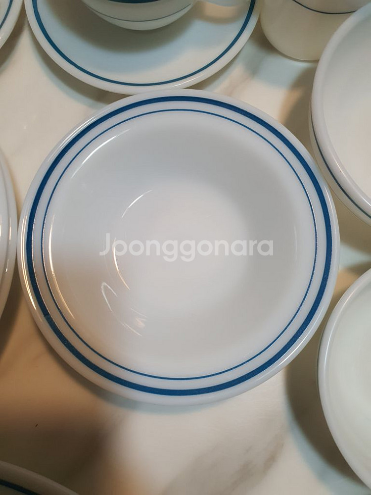 단종된 추억의 빈티지 파이렉스 블루밴드 개당값--5