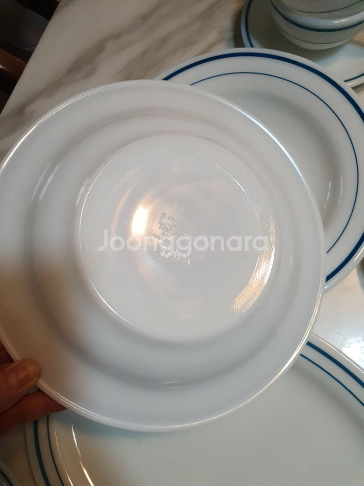 단종된 추억의 빈티지 파이렉스 블루밴드 개당값--8