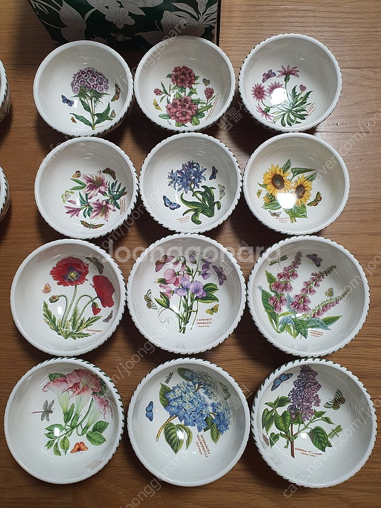 백화점정품 새것)영국 포트메리온 구형밥6국그릇6일괄값--1