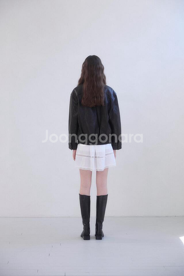 윤슬샵 yoonseul 틸 레더자켓 레더점퍼 블랙--6