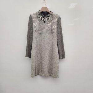 잇미샤 그레이 패턴 원피스