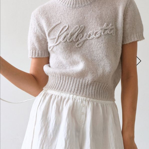 릴리코츠 하프 니트 (그레이) 새상품